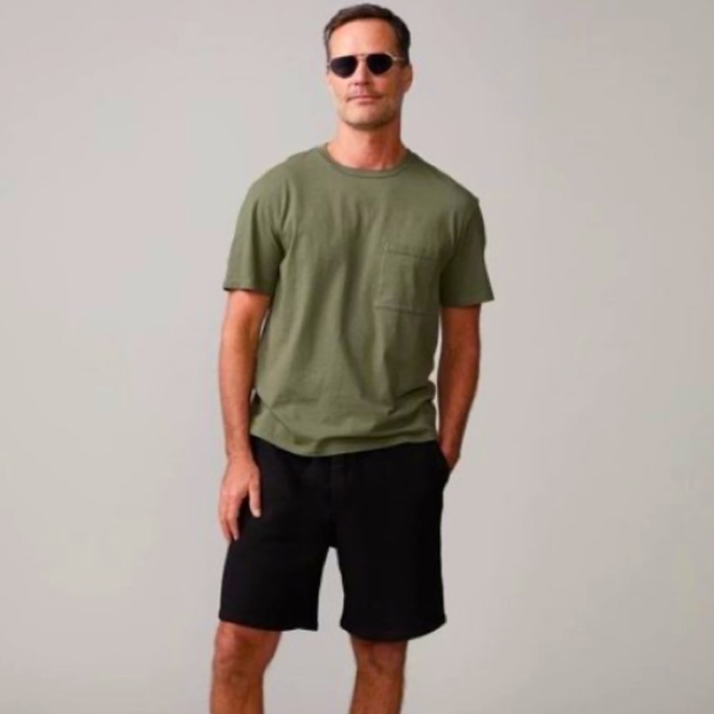 Monrow Men’s Short Sleeve Crew Neck Green Tee